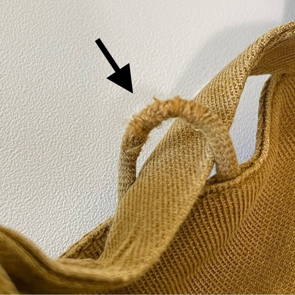 Ulla Johnson Effie Wide Leg Tie Back Apron Jumpsuit Ochre 2 - Picture 15 of 16